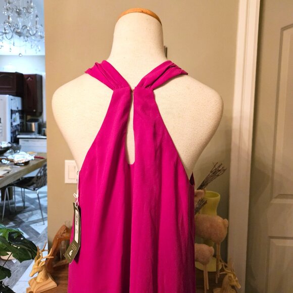 NWT Trina Turk A Line Halter Mini Dress, sz Large - Picture 8 of 9